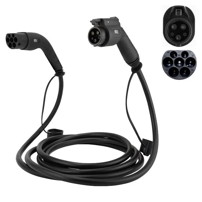 type 1 and type 2 charging cables